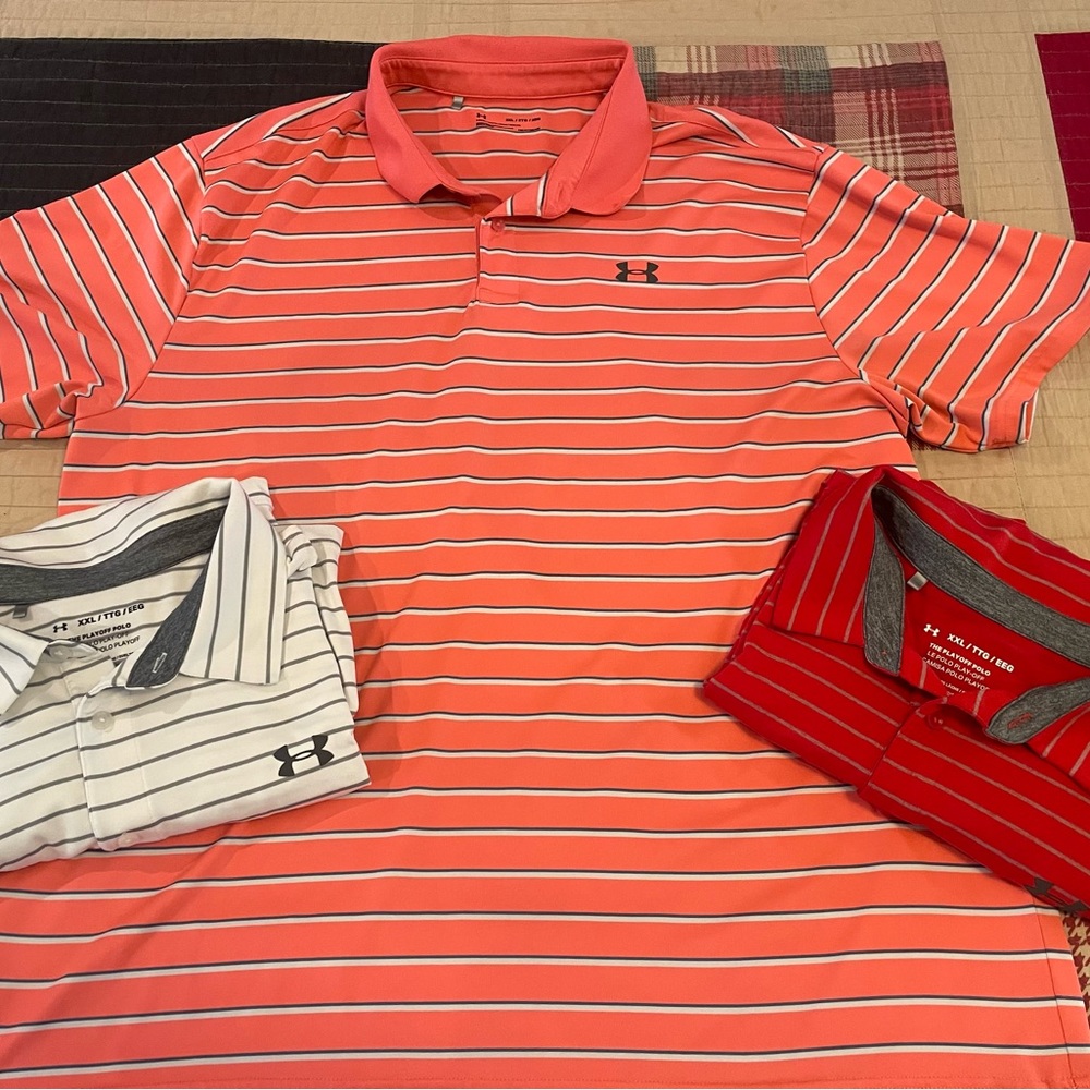 Men’s Under Armour polos (lot of 3)